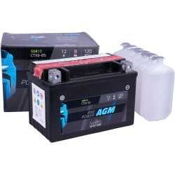 AGM Bleibatterie 50812/YTX9-BS