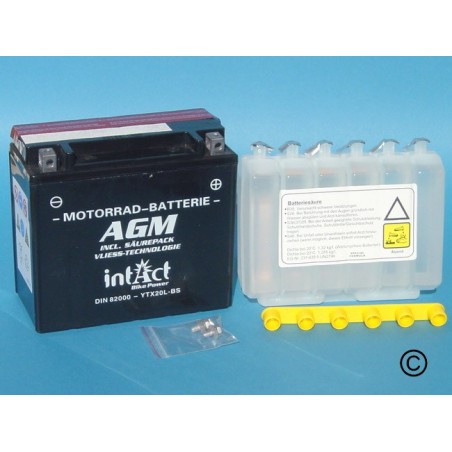 Motorradbatterie 82000/YTX20L-BS