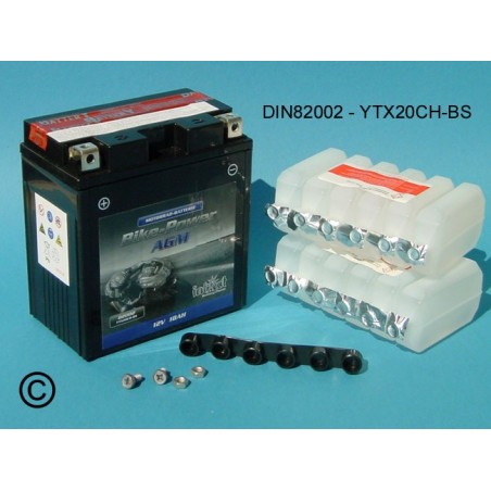 Motorradbatterie 82002/YTX20CH-BS